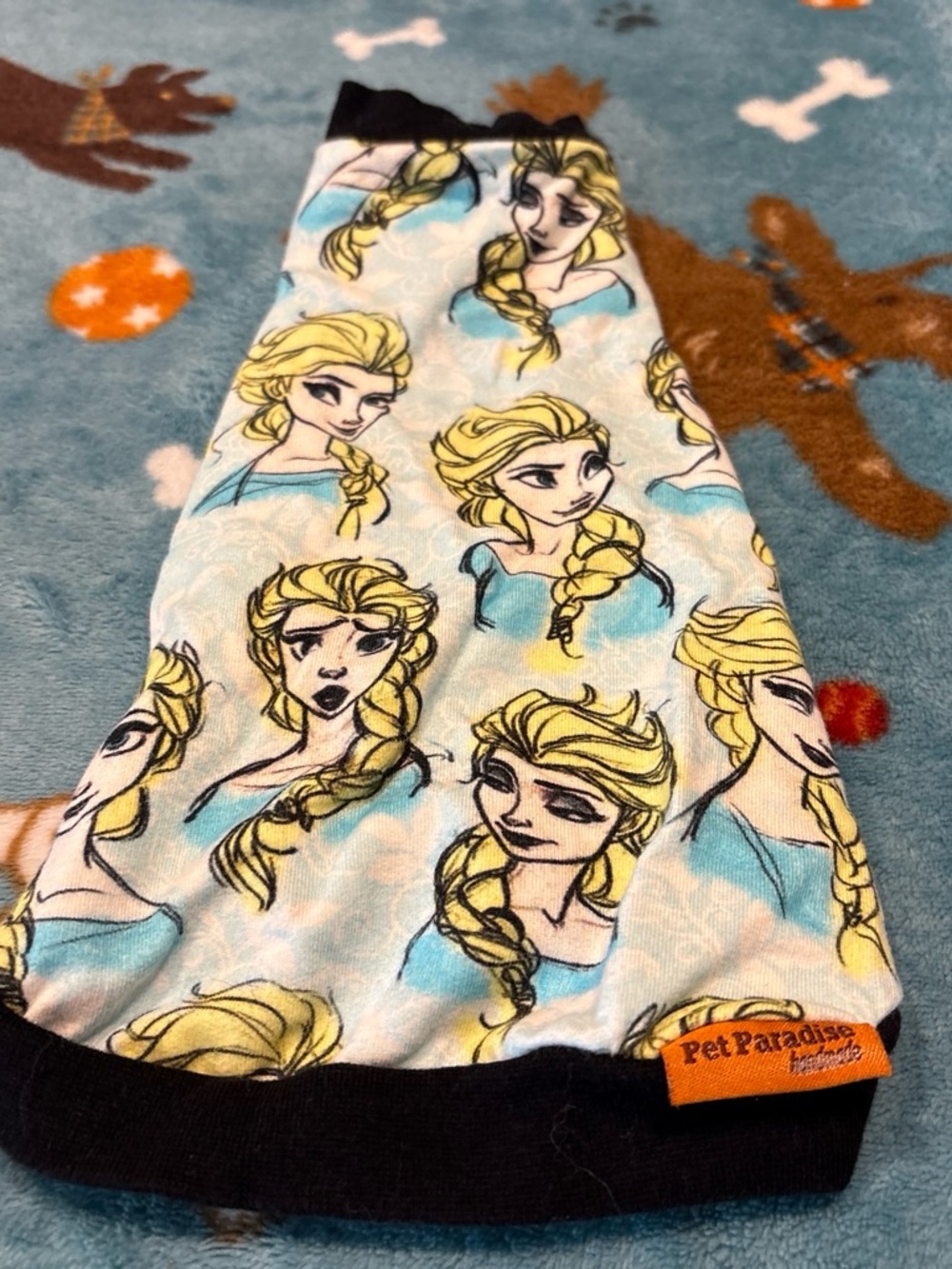 Disney Frozen Elsa Print Pet Shirt White, Yellow, Blue